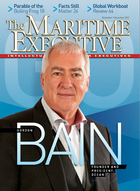 Gordon Bain in the Maritime Executive magazine