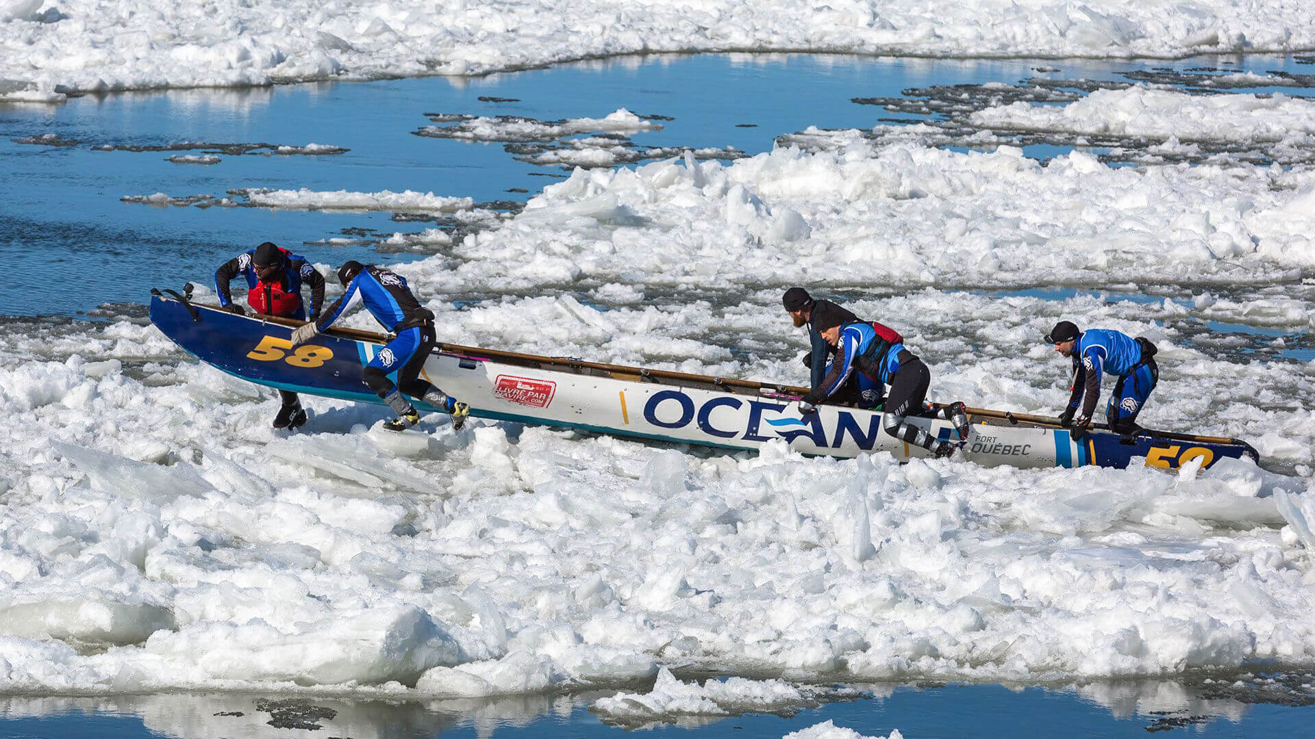 Groupe Océan fier partenaire des courses en canot Montréal | Québec | Isle-aux-Coudres